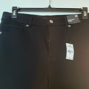 NWT Express Size 12 straight ankle high rise black jeans